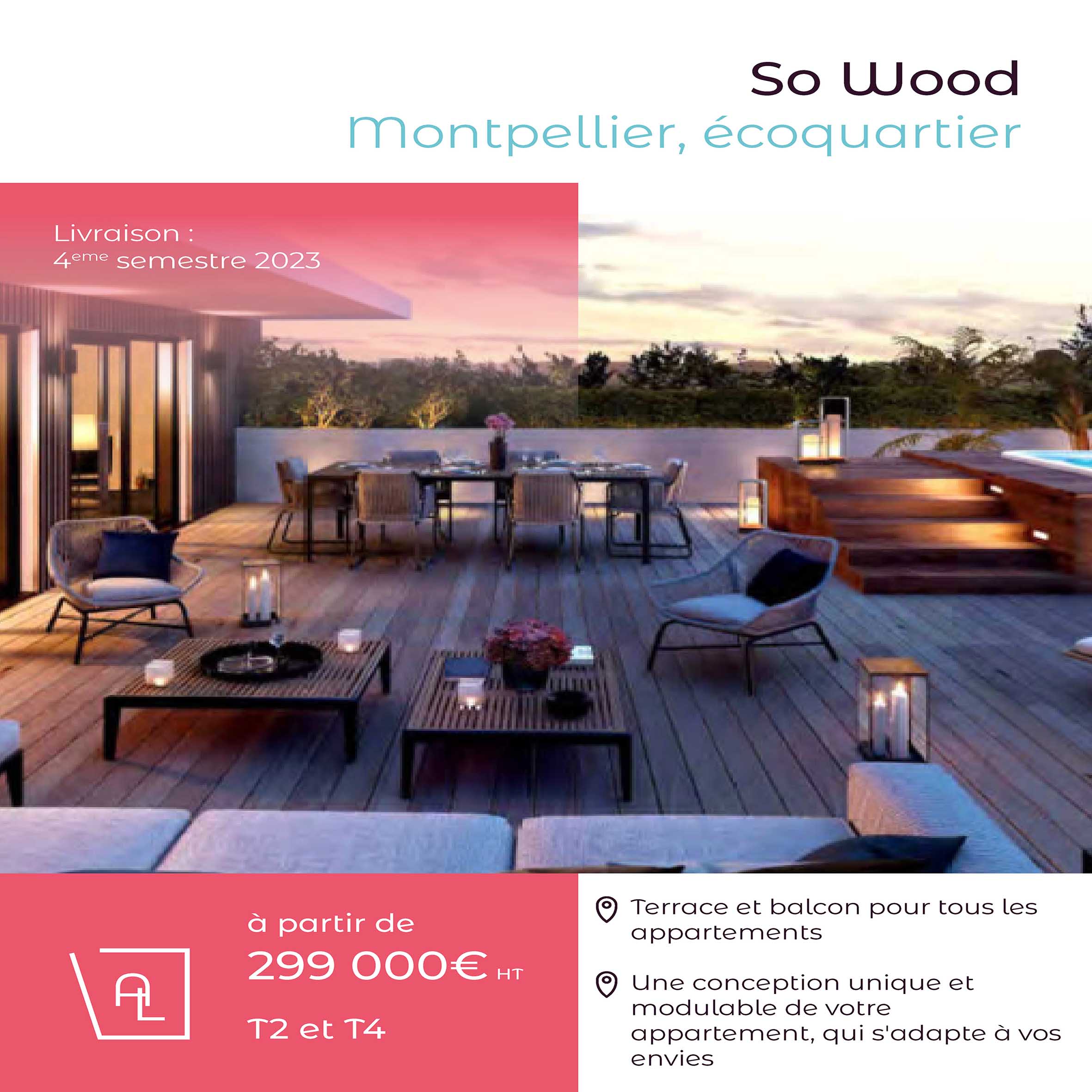 Nouvelle résidence à Montpellier dans un nouvel écoquartier