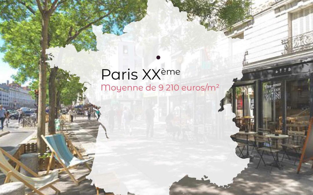 Prix de l'immobilier ville par ville: Paris 20ème à 9 210 euros