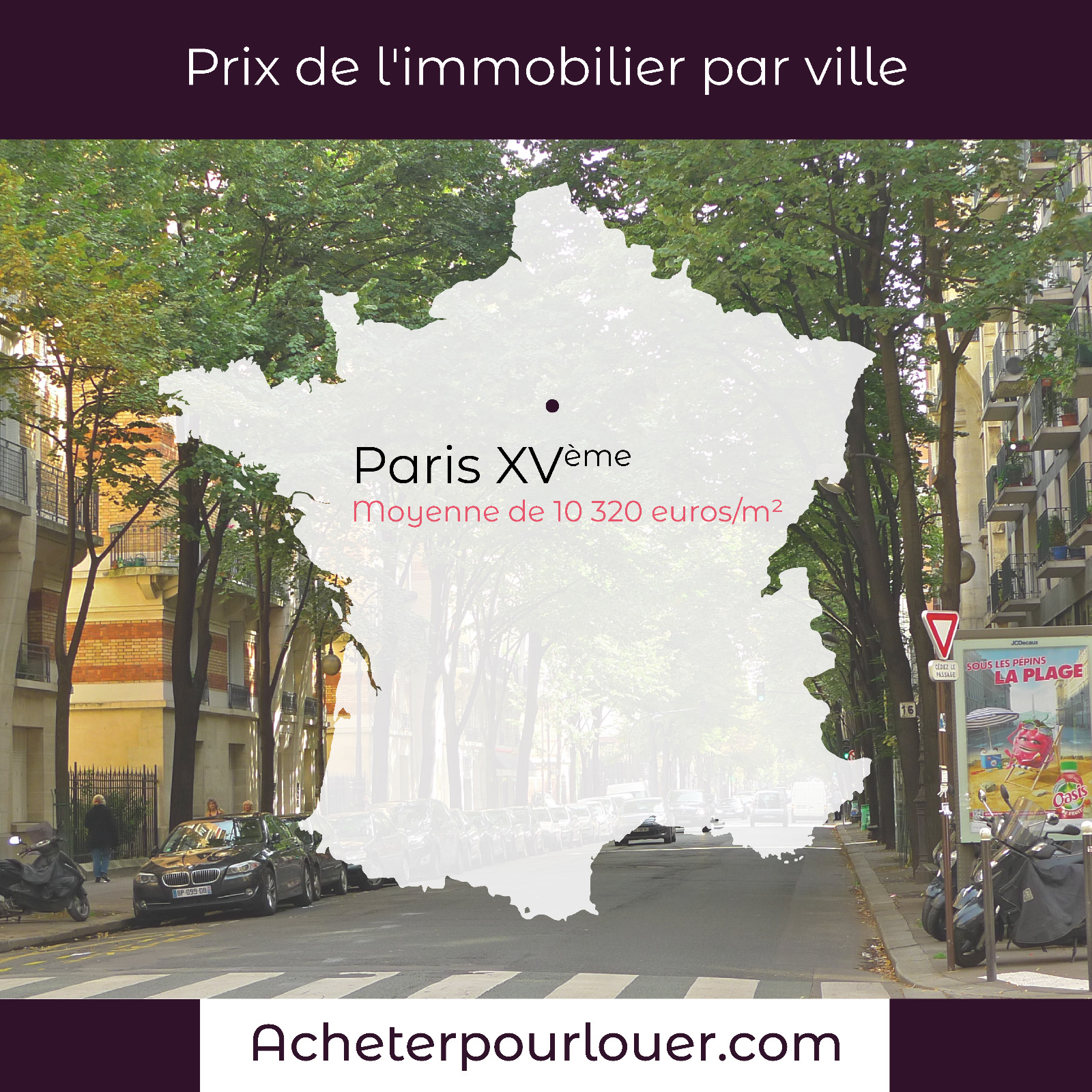 Prix de l’immobilier ville par ville: Paris 15ème à 10 320 euros
