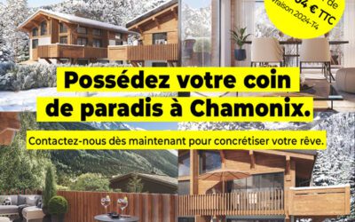 Appartements de luxe à Chamonix avec vue imprenable sur le Mont-Blanc