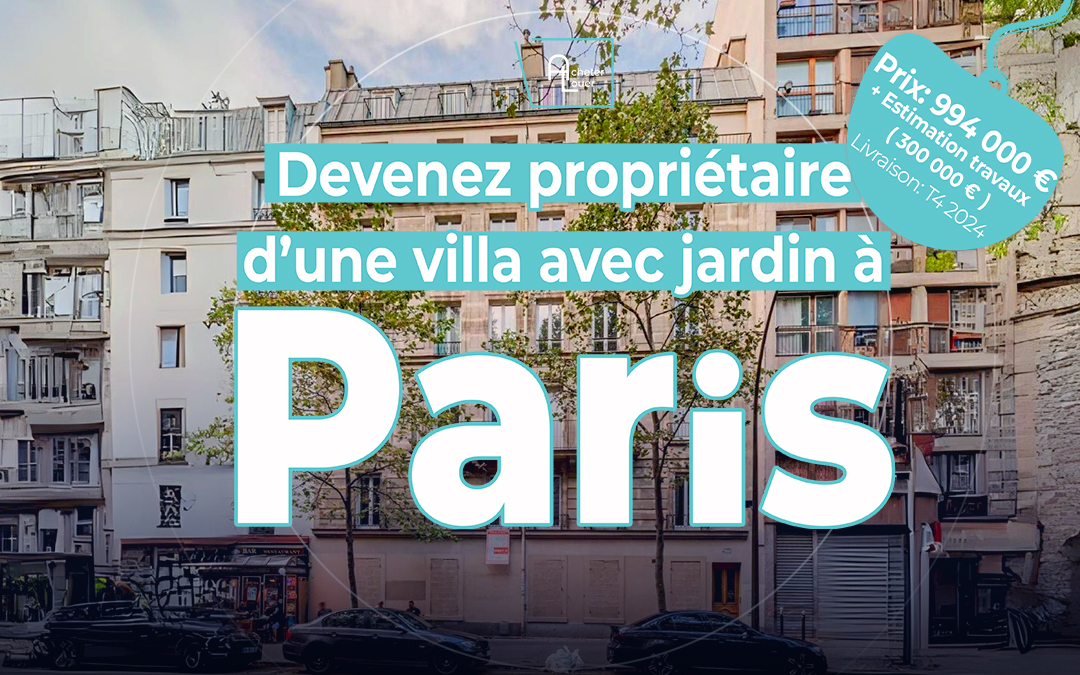 Une villa haut de gamme préservée de l’agitation extérieure à Paris